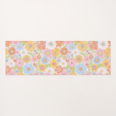Retro Floral Yogamatte (Rückseite (Horizontal))