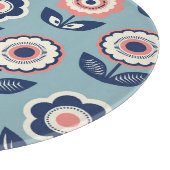 Retro Floral: Zeitloser Musterarm Schneidebrett (Ecke)
