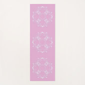 Retro florale rosa Textur. Yogamatte (Vorderseite)