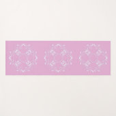 Retro florale rosa Textur. Yogamatte (Vorderseite (Horizontal))