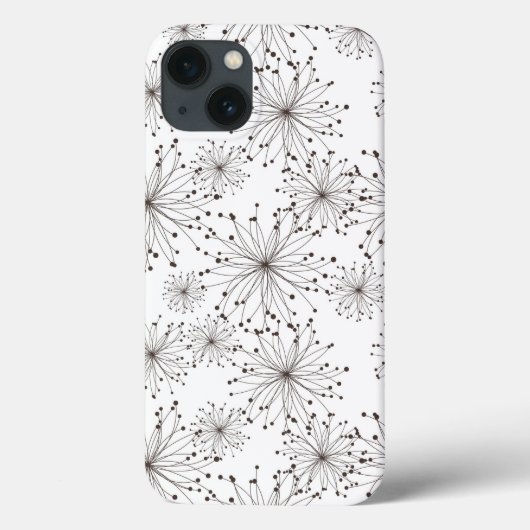 Retro-floraler Hintergrund Case-Mate iPhone Hülle (Rückseite)