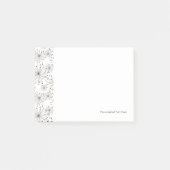 Retro-floraler Hintergrund Post-it Klebezettel (Vorderseite)