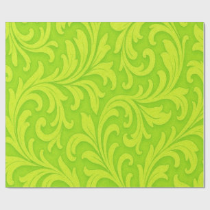 retro florales Design Geschenkpapier