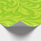 retro florales Design Geschenkpapier (Ecke)