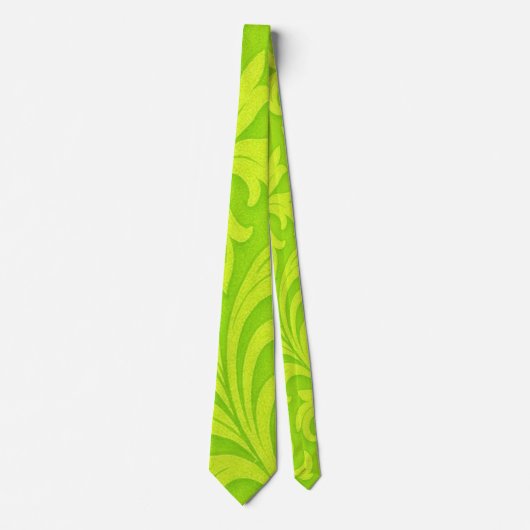 retro florales Design Krawatte (Vorderseite)