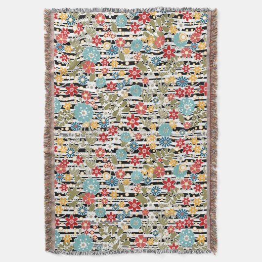 Retro, florales Retro Decke (Vorderseite Vertikal)