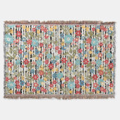 Retro, florales Retro Decke (Vorderseite)