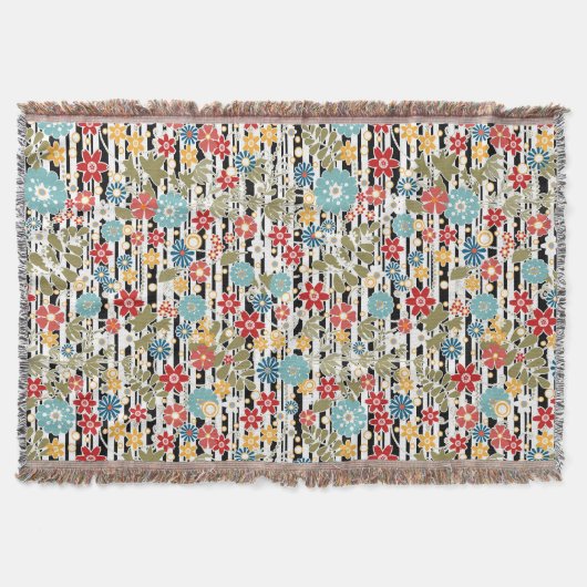 Retro, florales Retro Decke (Vorderseite)