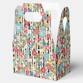 Retro, florales Retro Geschenkschachtel (Geöffnet)