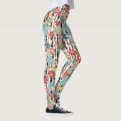 Retro, florales Retro Leggings (Rechts)