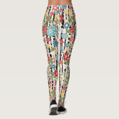 Retro, florales Retro Leggings (Rückseite)