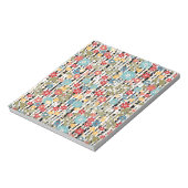 Retro, florales Retro Notizblock (Rotiert)
