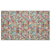 Retro, florales Retro Stoff (Fat Quarter (45,7 x 55,9 cm))