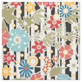 Retro, florales Retro Stoff (Nahaufnahme)