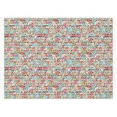 Retro, florales Retro Tischdecke (Vorderseite (Horizontal))