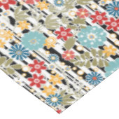 Retro, florales Retro Tischdecke (Schrägansicht)