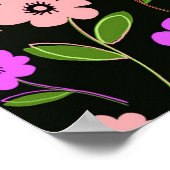 Retro Florals Poster (Ecke)