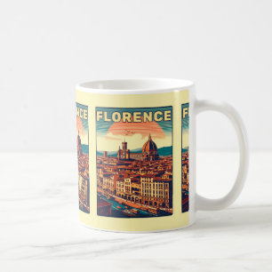 Retro Florence, Firenze italy Reisegeschenke Kaffeetasse