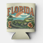 Retro Florida Alligator Dosenkühler (Vorderseite)