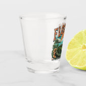Retro Florida Alligator Schnapsglas (Links)