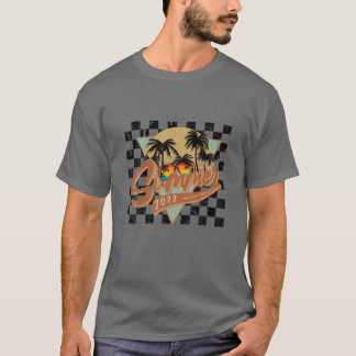Retro Florida Beach 2022 Matching Family Vacation T-Shirt