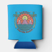 Retro Florida Beach Sunset Dosenkühler (Rückseite)
