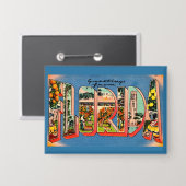 Retro Florida Button (Vorderseite/Rückseite)