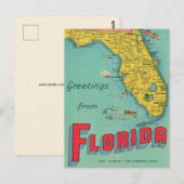 Retro-Florida-Kartenpostkarte Postkarte (Vorne/Hinten)