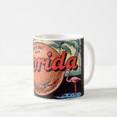 Retro Florida Orange Kaffeetasse (VorderseiteRechts)