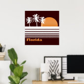 Retro Florida Poster (Heimbüro)