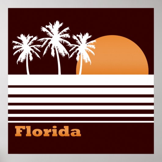Retro Florida Poster (Vorne)