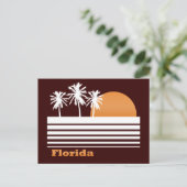 Retro Florida Postkarte (Stehend Vorderseite)