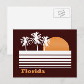 Retro Florida Postkarte (Vorne/Hinten)