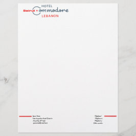 Retro Flottenadmiral-Hotel Briefbogen