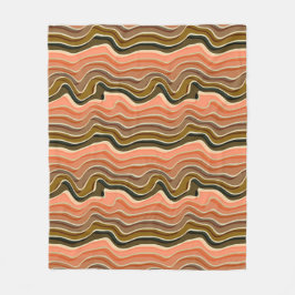 Retro Flow Gemütlich mit Wavy Stripes Fleece Blank