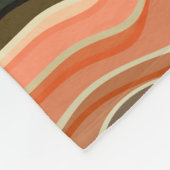Retro Flow Gemütlich mit Wavy Stripes Fleece Blank (Ecke)