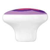 Retro Flower Flowers Blumen Muster 70er 70ies 70s Keramikknauf (Seitenansicht)