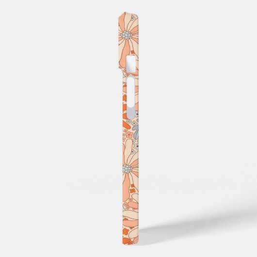 Retro Flower Garden Muster Case-Mate iPhone Hülle (Rückseite / Links)