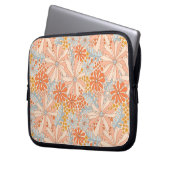 Retro Flower Garden Muster Laptopschutzhülle (Vorderseite Links)