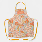 Retro Flower Garden Muster Schürze (Vorderseite)