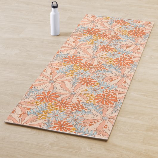Retro Flower Garden Muster Yogamatte (Beispiel)