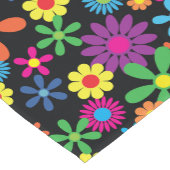 Retro Flower Power kurzer Tischläufer (Ecke)