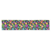 Retro Flower Power kurzer Tischläufer (Horizontal)