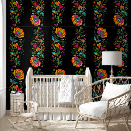 Retro Flower Power Ranken Border 19 Tapete