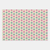 Retro flower summer geschenkpapier set (Vorderseite 2)