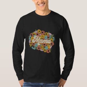 Retro Flowerchild Mama Sublimation 1 Grafikdesign T-Shirt