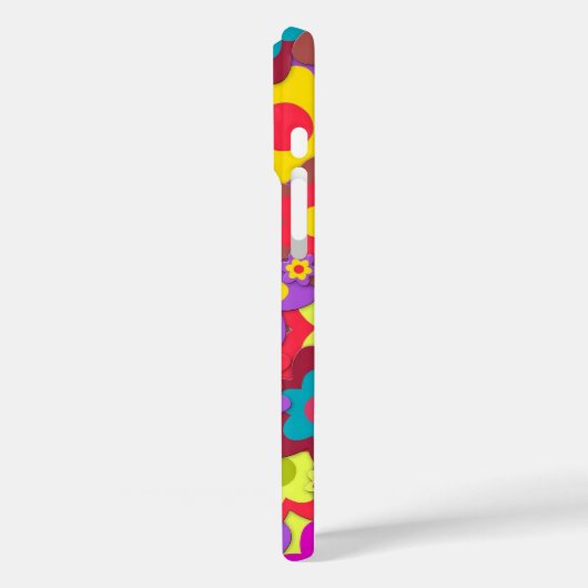 RETRO FLOWERS IPHONE OTTER BOX CASE  (Rückseite / Links)