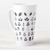 retro-flowers-leaf-flower-vintage milchtasse (Linke Ecke)