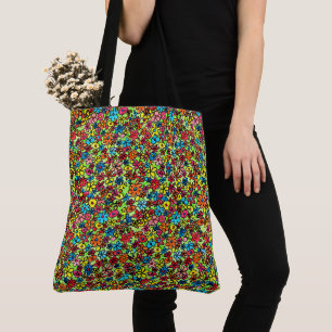 Retro flowers tasche