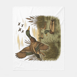 Retro-Flug-Entenjagd Fleecedecke